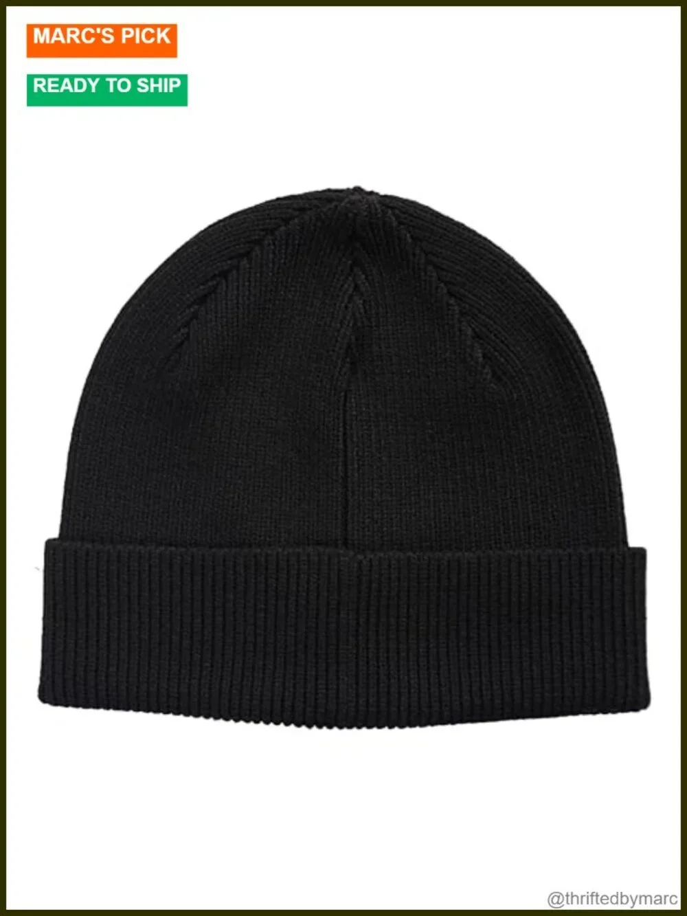 Wool Blend Beanie Hat - Classic Ribbed Knit Winter Hat